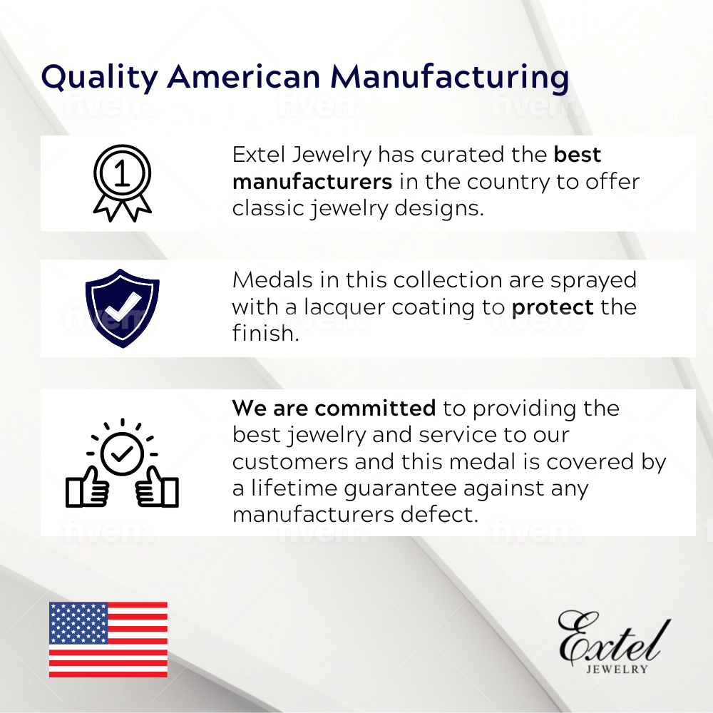 Extel Medium 14kt Gold Filled St. Christopher Medal Necklace