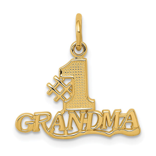 Extel Medium 14k Gold Grandma Charm Made in USA Jewelry