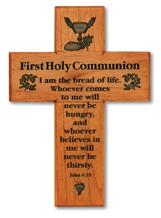 Medium Solid Mahogany First Holy Communion