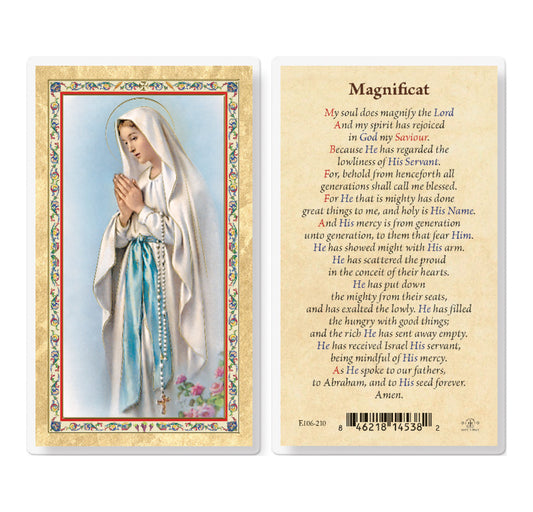 Magnificat - Our Lady of Lourdes Gold-Stamped Holy Card Pack