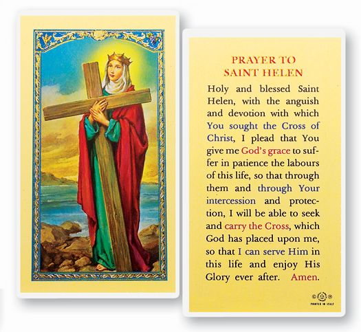 Saint Helen Laminated Catholic Prayer Holy Card Pack of 25