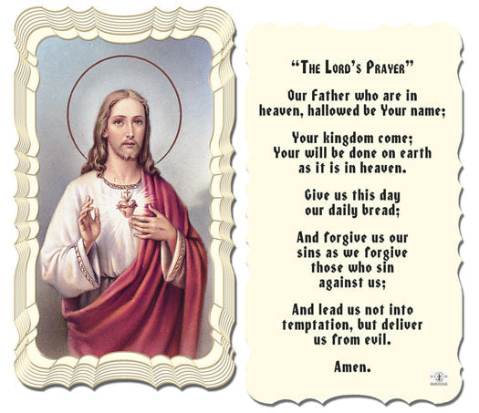 The Lord's Prayer Catholic Prayer Holy Card Pack of 50
