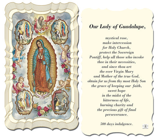 Our Lady of Guadalupe-Mystical Rose Catholic Prayer Holy Card Pack of 50
