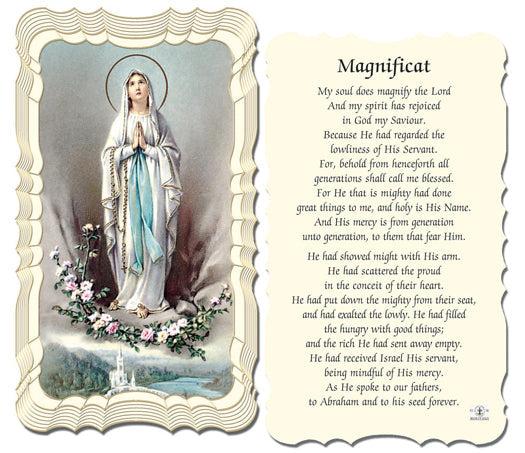 The Magnificat Catholic Prayer Holy Card with Prayer on Back, Pack of 50