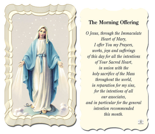 The Morning Offering Catholic Prayer Holy Card Pack of 50
