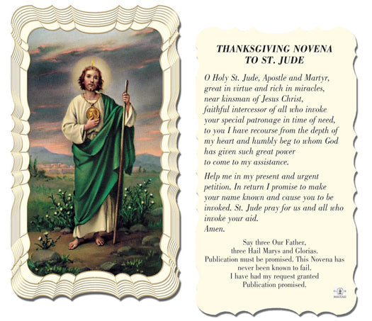 Prayer to Saint Jude Catholic Prayer Holy Card Pack of 50