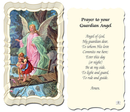 Prayer to Your Guardian Angel Catholic Prayer Holy Card Pack of 50