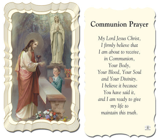 Communion Boy Catholic Prayer Holy Card Pack of 50