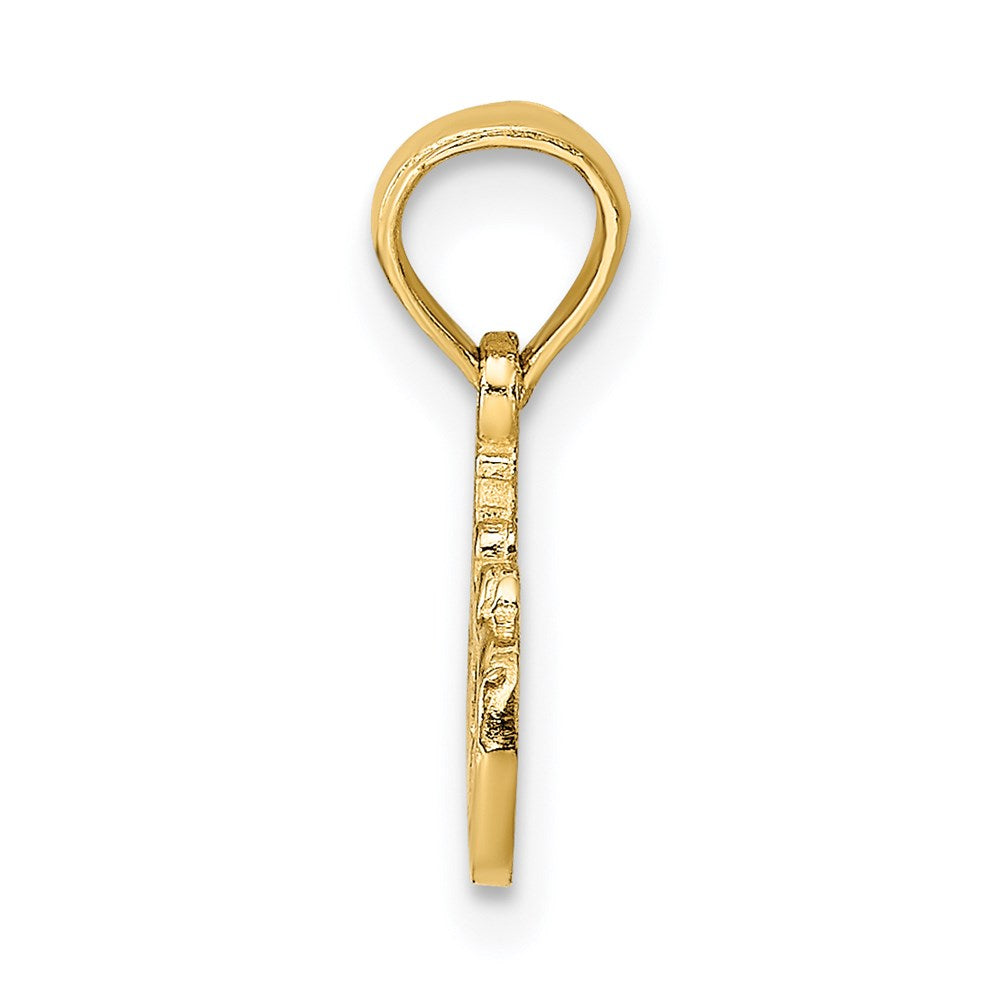 Extel Small 14k Gold Number One Teacher Charm Made in USA