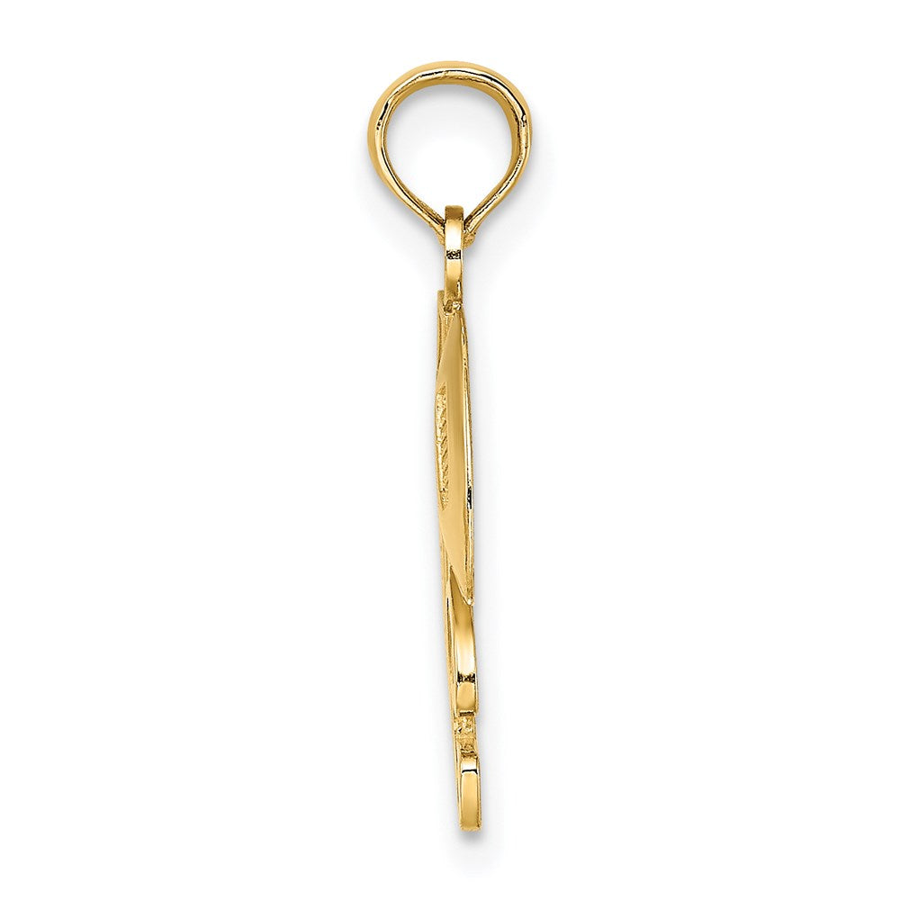 Extel Medium 14k Gold Football Story Helmet Ball Charm