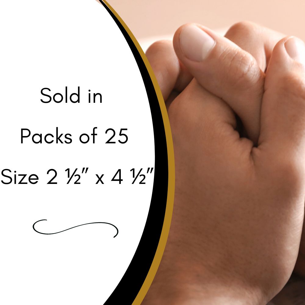 Prayer for the Sick - Christ Gold-Stamped Laminated Holy Card Pack of 25