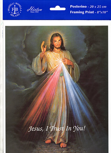 Divine Mercy Framing Print Wall Art Decor Medium Set of 3