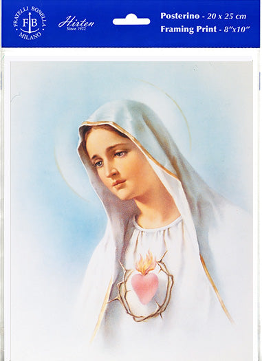 Immaculate Heart of Mary Framing Print, Medium, Print Only