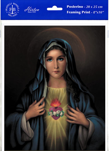 Immaculate Heart of Mary Framing Print, Medium, Print Only