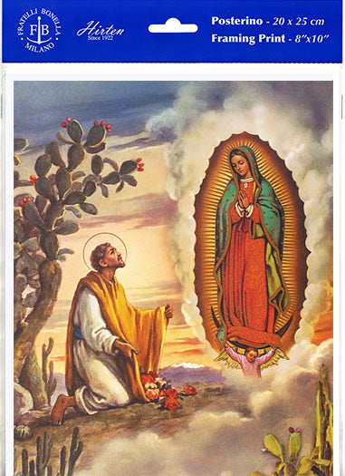Our Lady of Guadalupe with San Diego Framing Print Wall Art Decor Set of 3