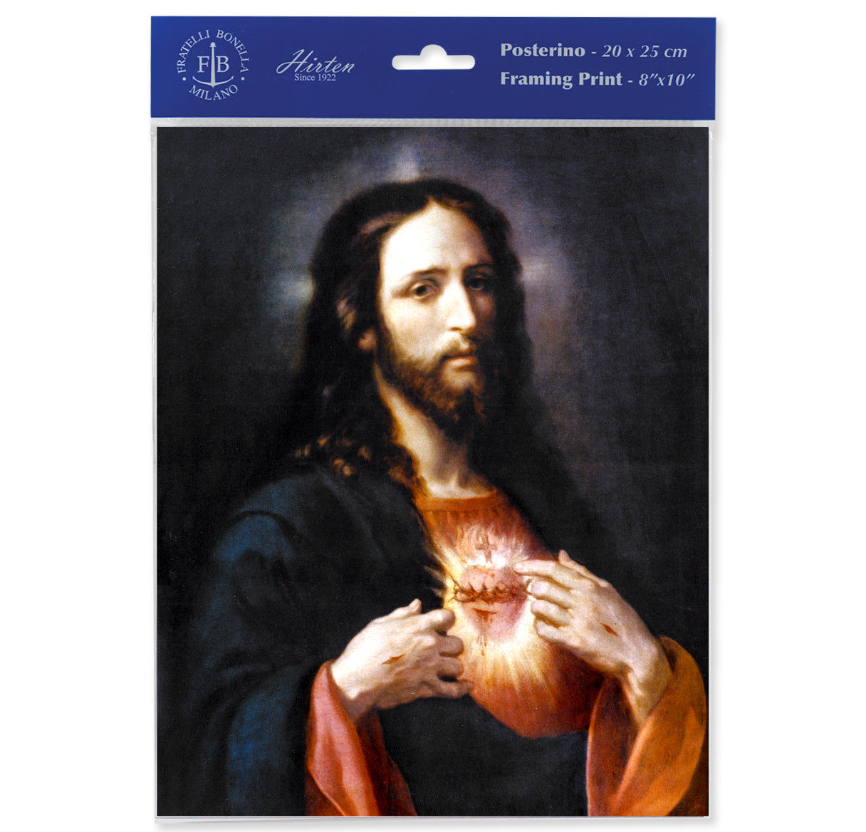 The Sacred Heart of Jesus Framing Print Wall Art Decor Set