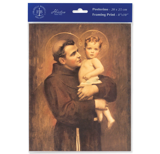 St. Anthony with Jesus Framing Print Wall Art Decor Set of 3