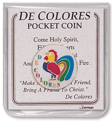 Sherman De Colores Pewter Pocket Coin With Prayer Gift