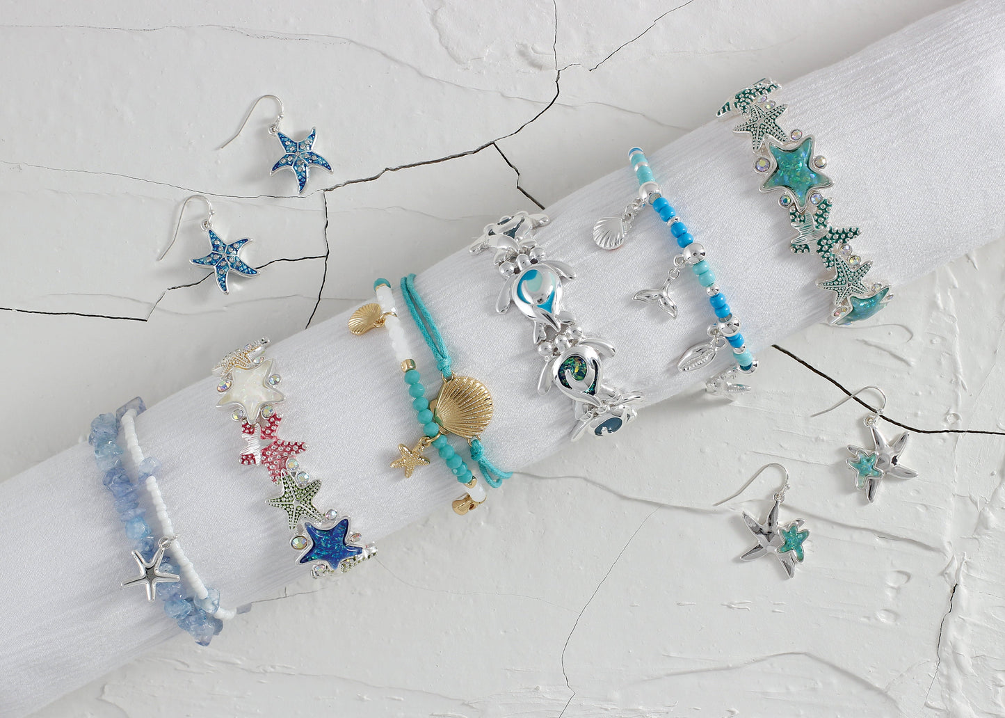 Periwinkle Sparkling Blue Mermaids Earrings