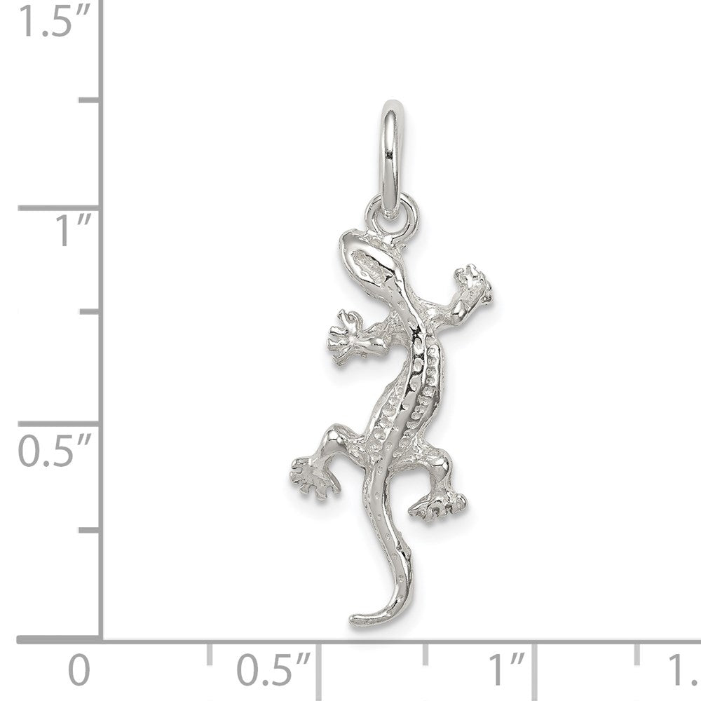 Extel Medium Sterling Silver Lizard Charm Made in USA