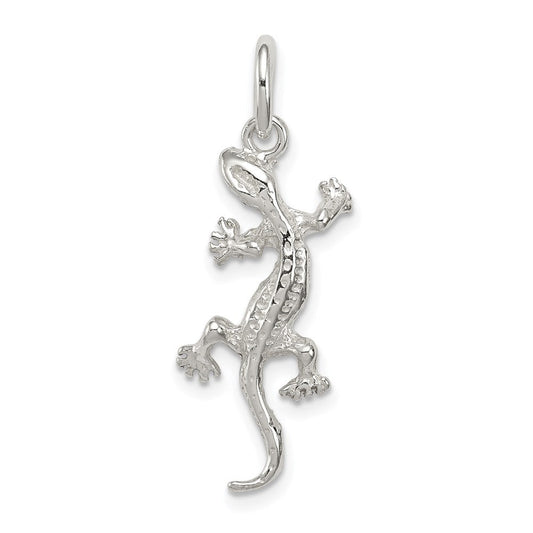 Extel Medium Sterling Silver Lizard Charm Made in USA