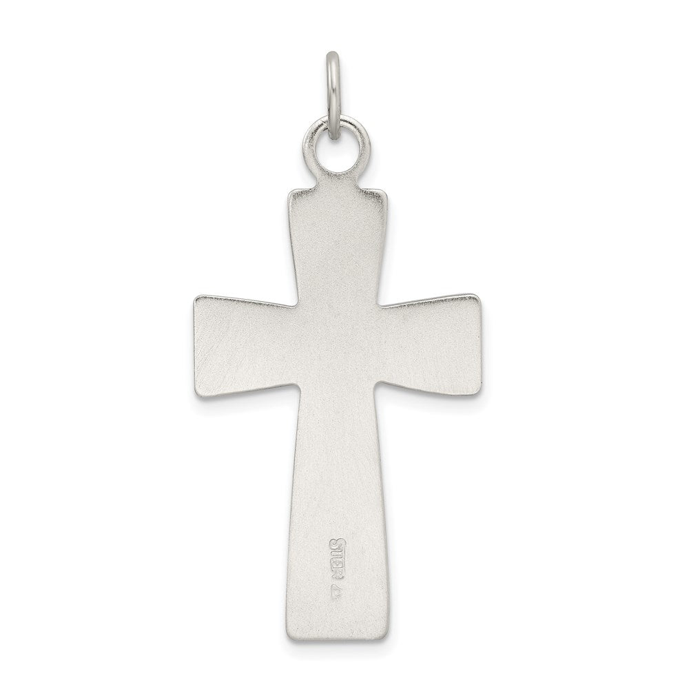 Extel Large Sterling Silver Latin Cross Pendant Charm, Made in USA