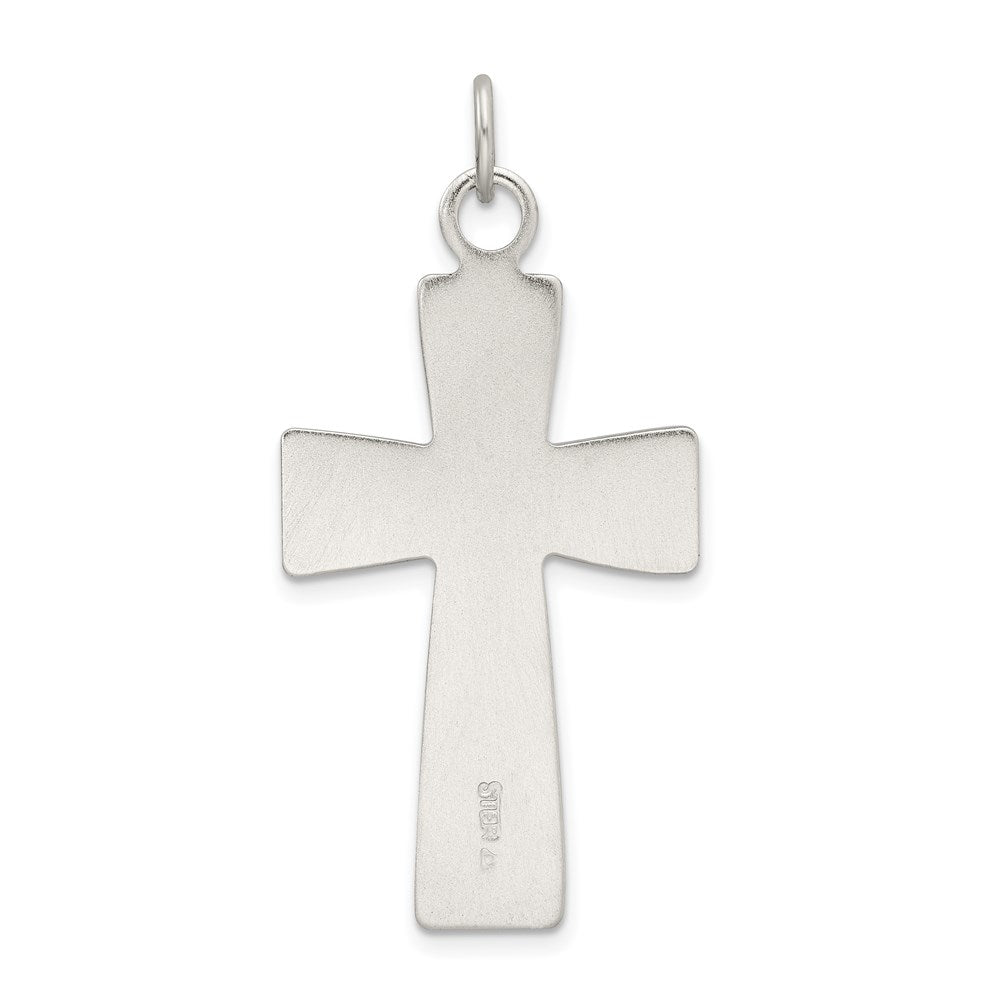 Extel Large Sterling Silver Latin Cross Pendant Charm Made in USA