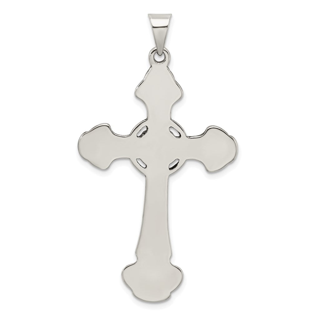 Extel Extra Large Sterling Silver Antiqued Celtic Cross Pendant Charm