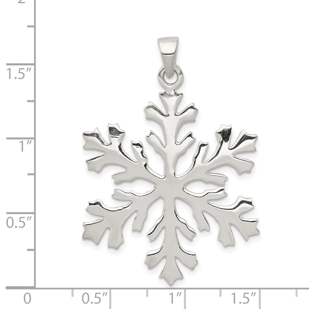 Extel Large Sterling Silver Snowflake Pendant