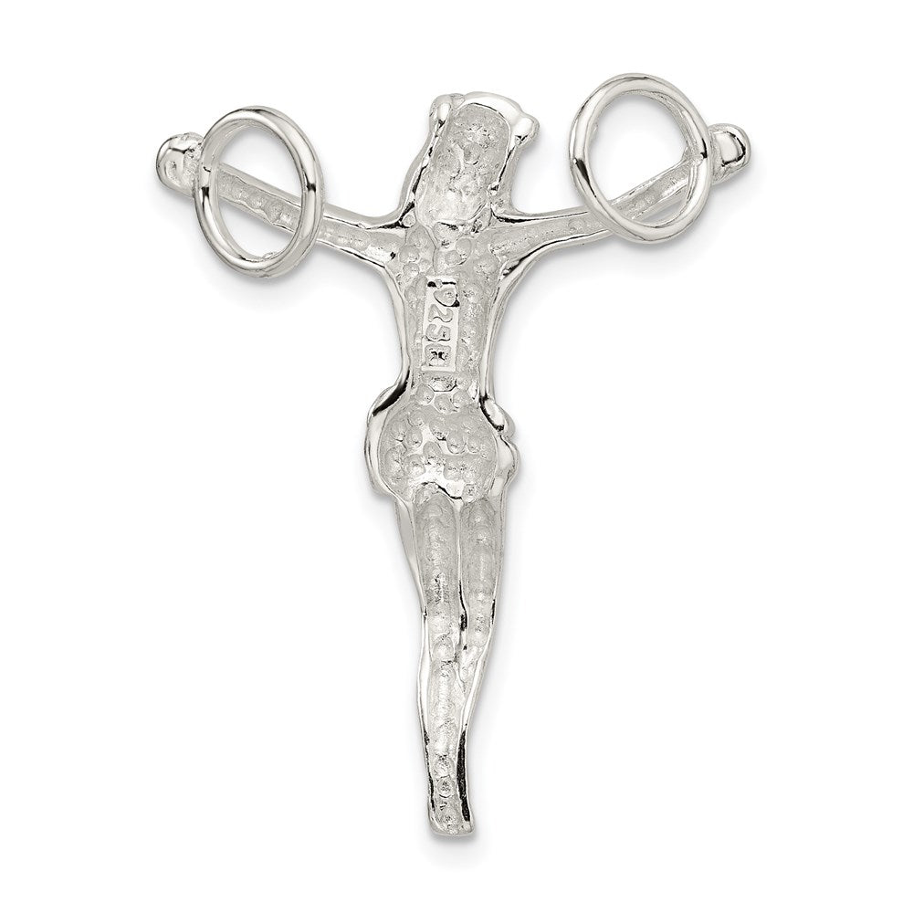 Extel Large Sterling Silver Corpus (Crucified Christ) Pendant Charm