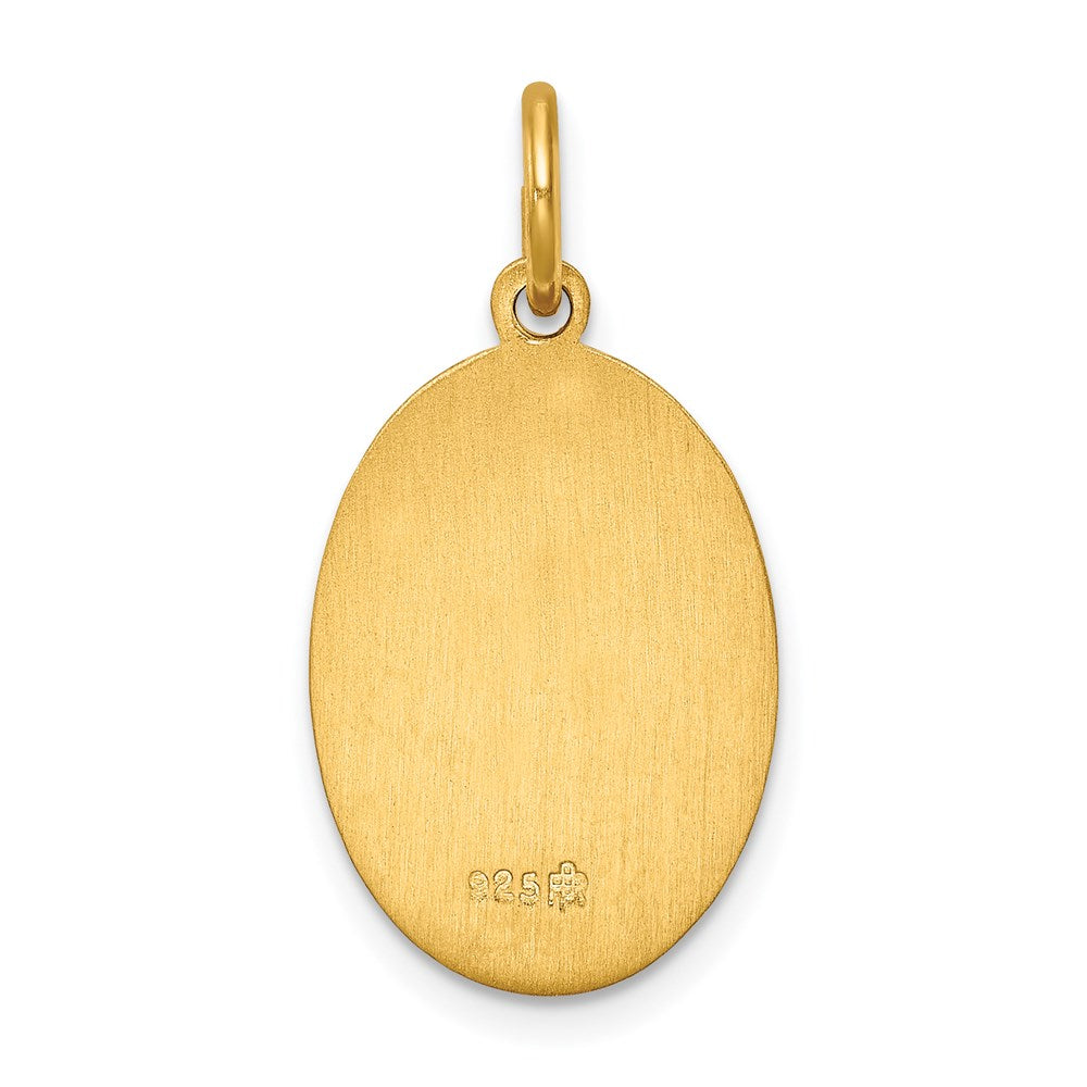 Extel Large 24k Gold-plated Saint Christopher Medal Charm