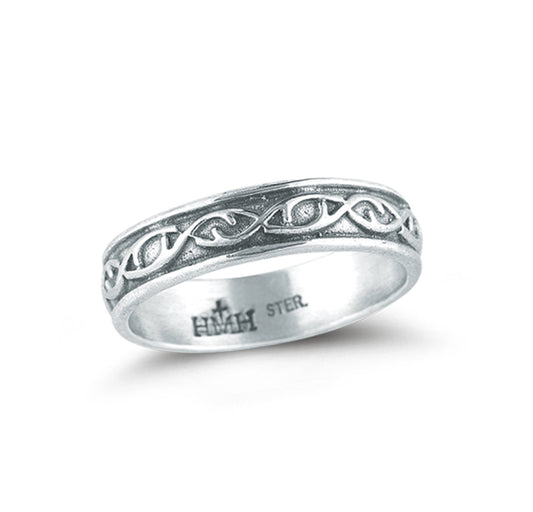 Sterling Silver Crown of Thorns Ring Front