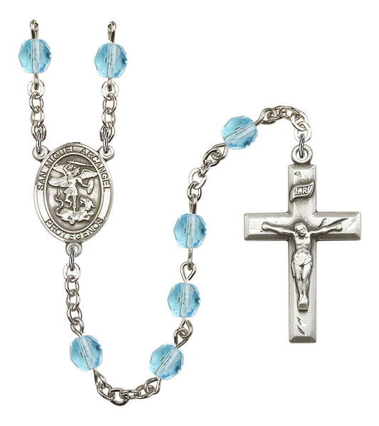 Extel San Miguel Arcangel Catholic Rosary Beads March Aqua