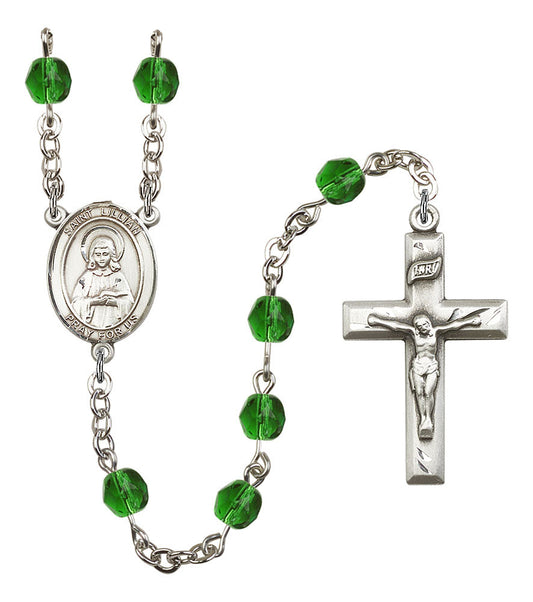 Extel St. Lillian Catholic Rosary Beads May Birthstone Emerald