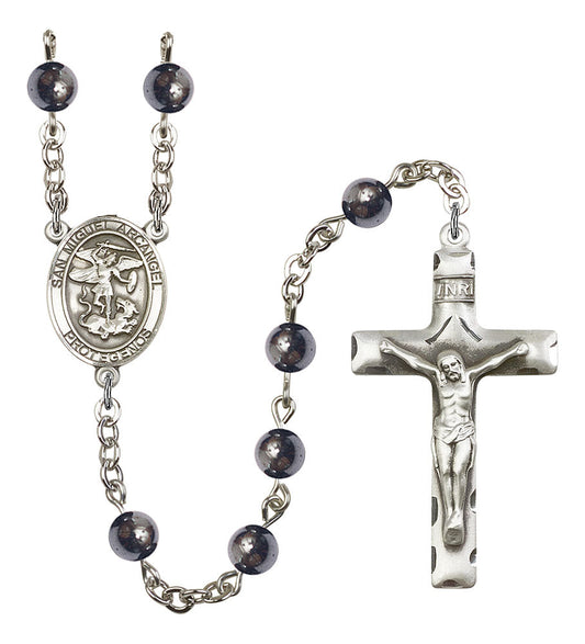 Extel Saint Michael Archangel Catholic Rosary Beads Men USA