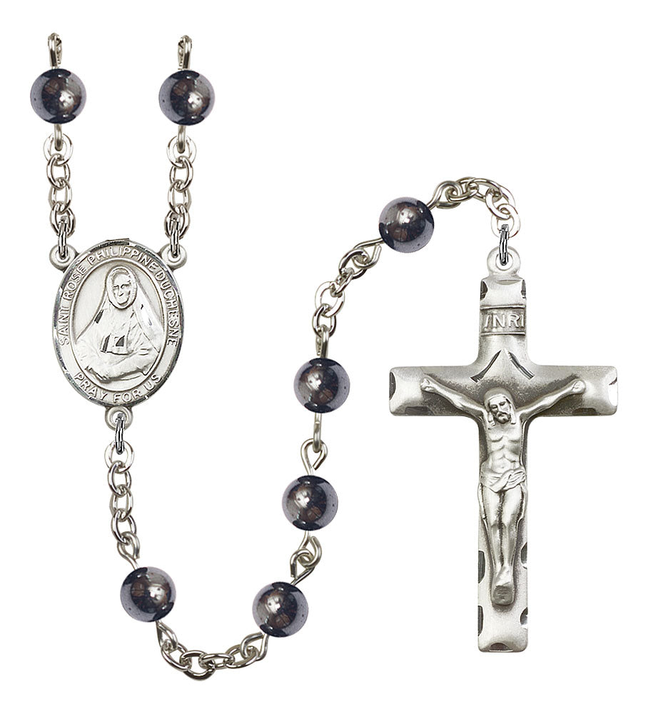 Extel Saint Rose Philippine Duchesne Catholic Rosary Beads for Men, Made in USA