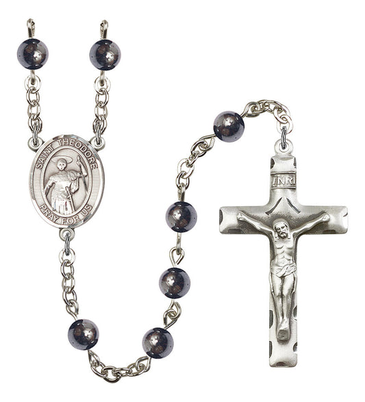 Extel Saint Theodore Stratelates Catholic Rosary Beads for Men