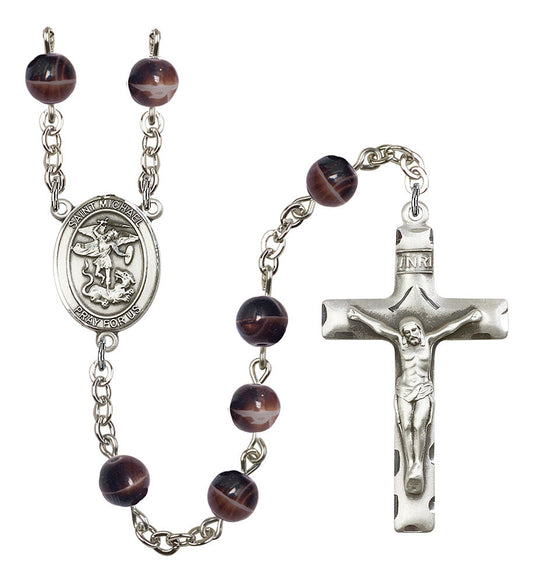 Extel Saint Michael Catholic Rosary Beads for Men Made in USA