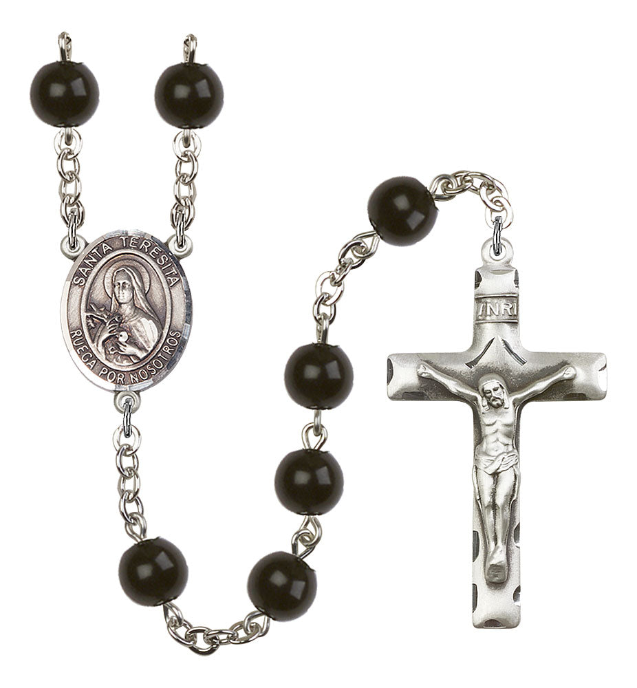Extel Saint Theresa Catholic Rosary Beads for Men Made in USA