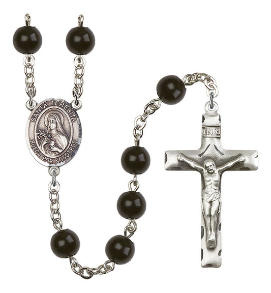 Extel Saint Theresa Catholic Rosary Beads for Men Made in USA
