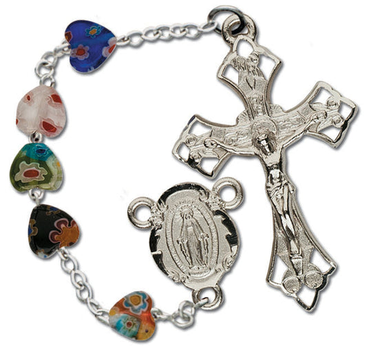 Women's Large Murano Catholic Rosary Beads Glass Beads
