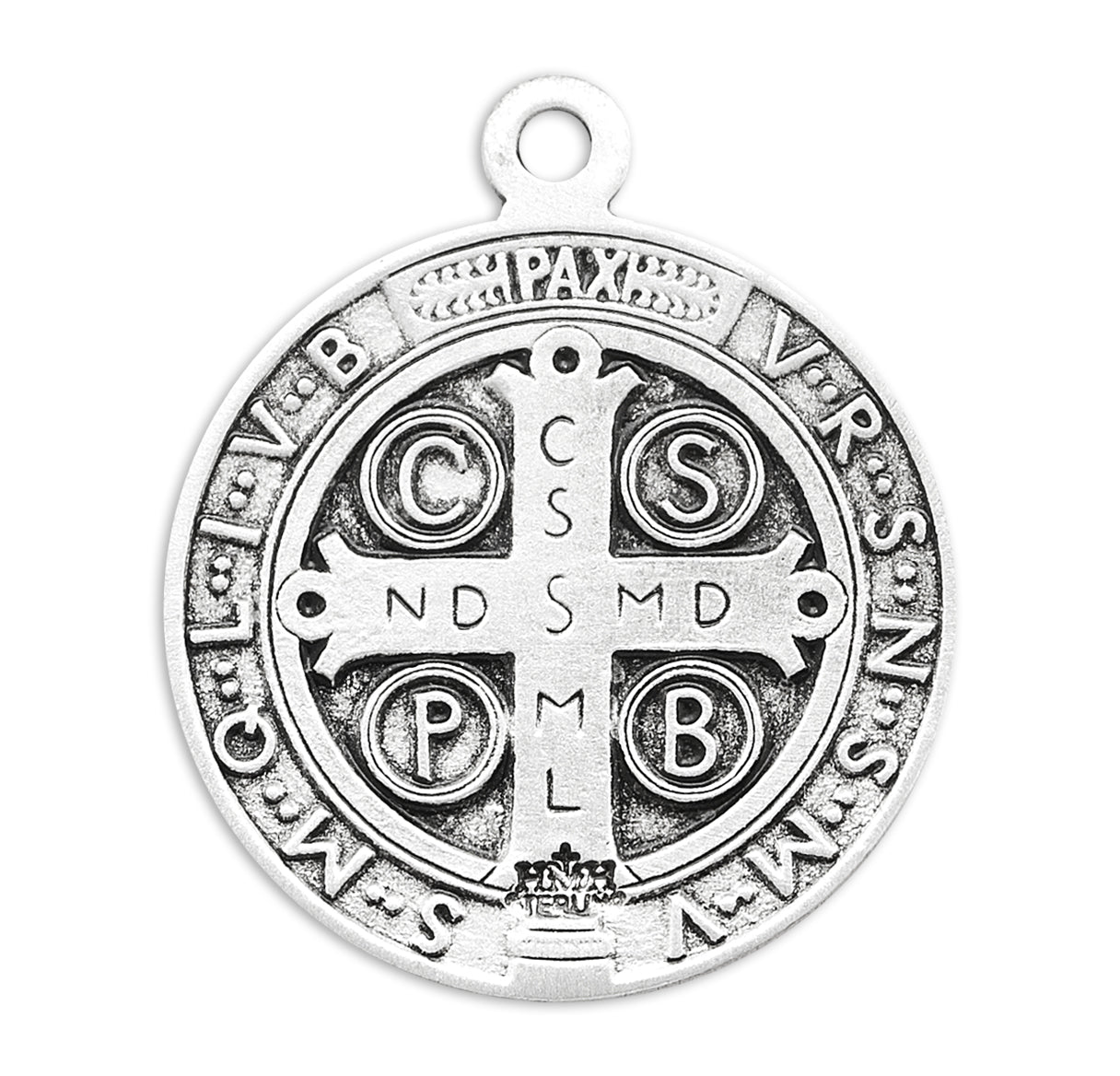 St. Benedict Sterling Silver Medal Necklace