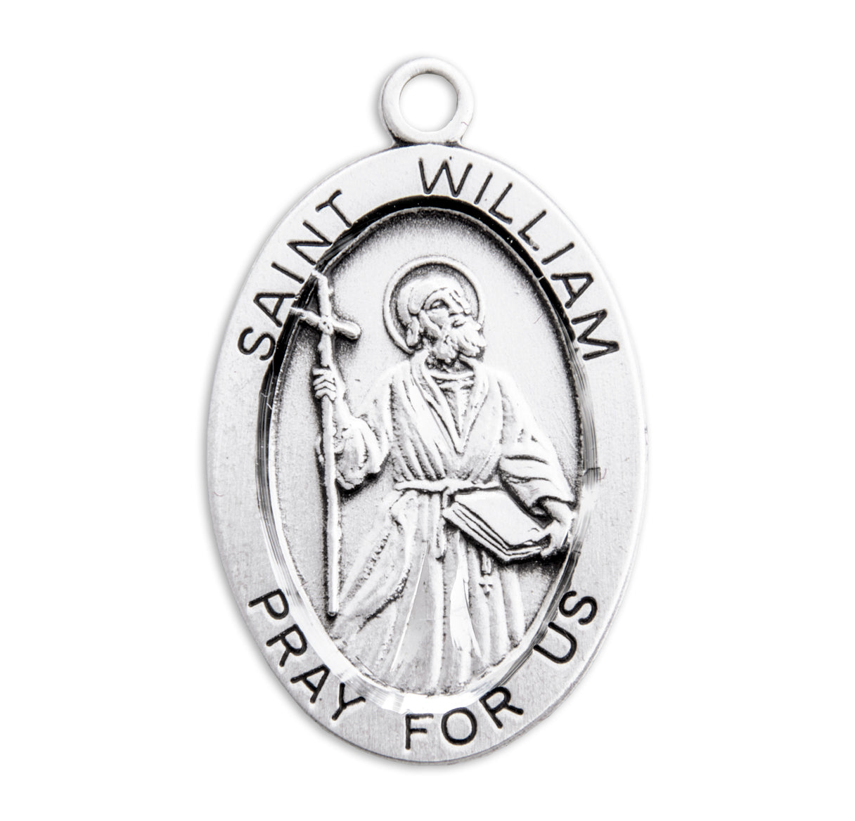 St. William Sterling Silver Medal Necklace