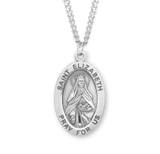 St. Elizabeth Sterling Silver Medal Necklace