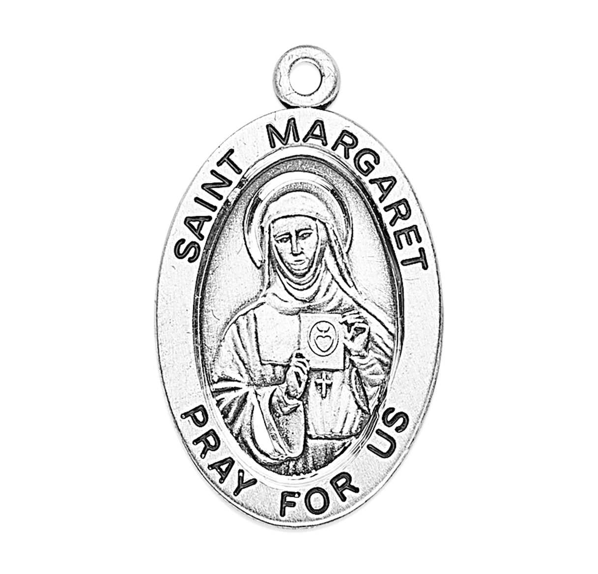 St. Margaret Sterling Silver Medal Necklace