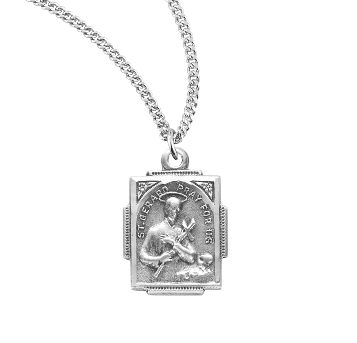 St. Gerard Sterling Silver Medal Necklace