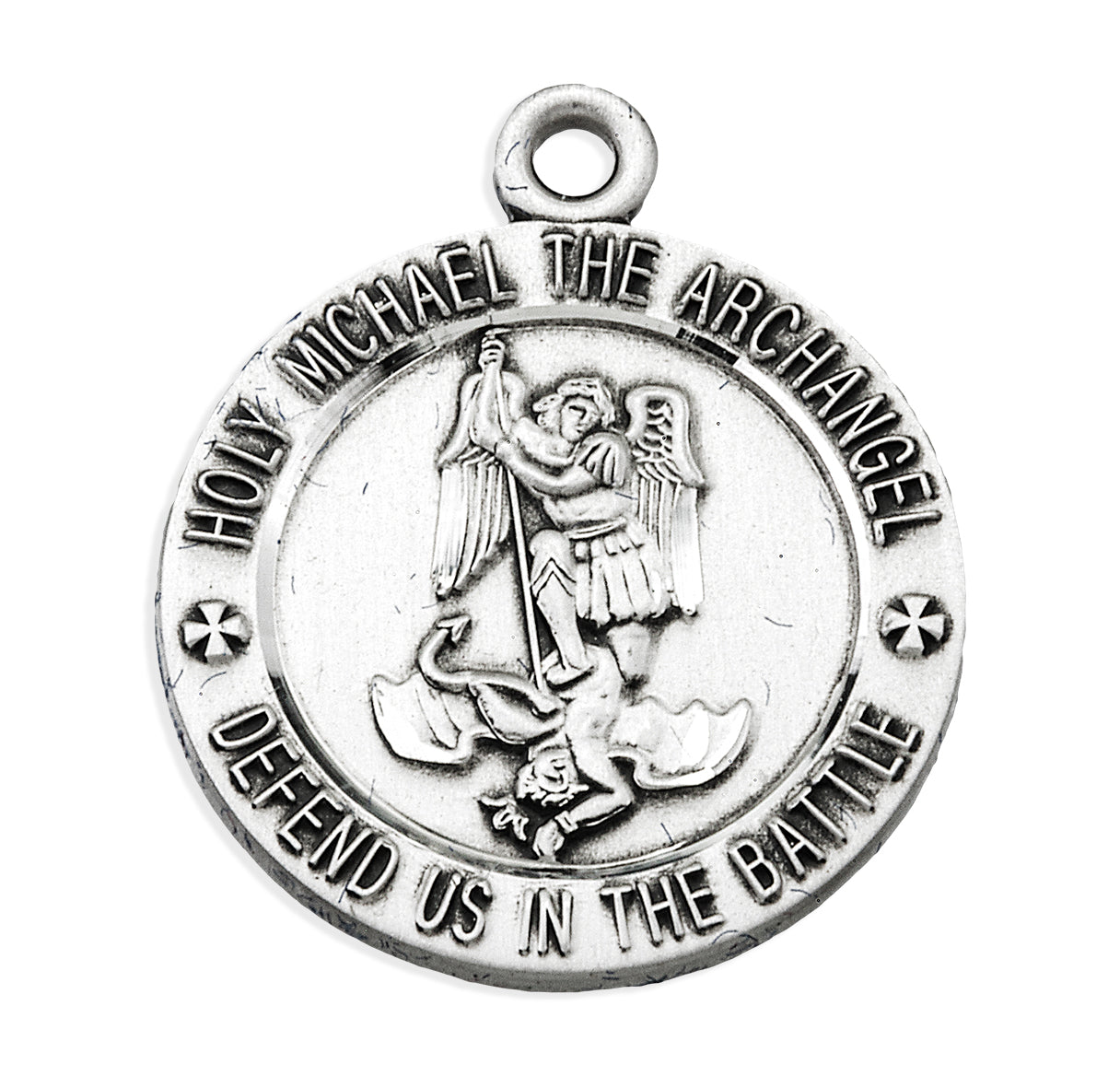 Extel Medium Sterling Silver Army National Guard Medal Pendant Necklace