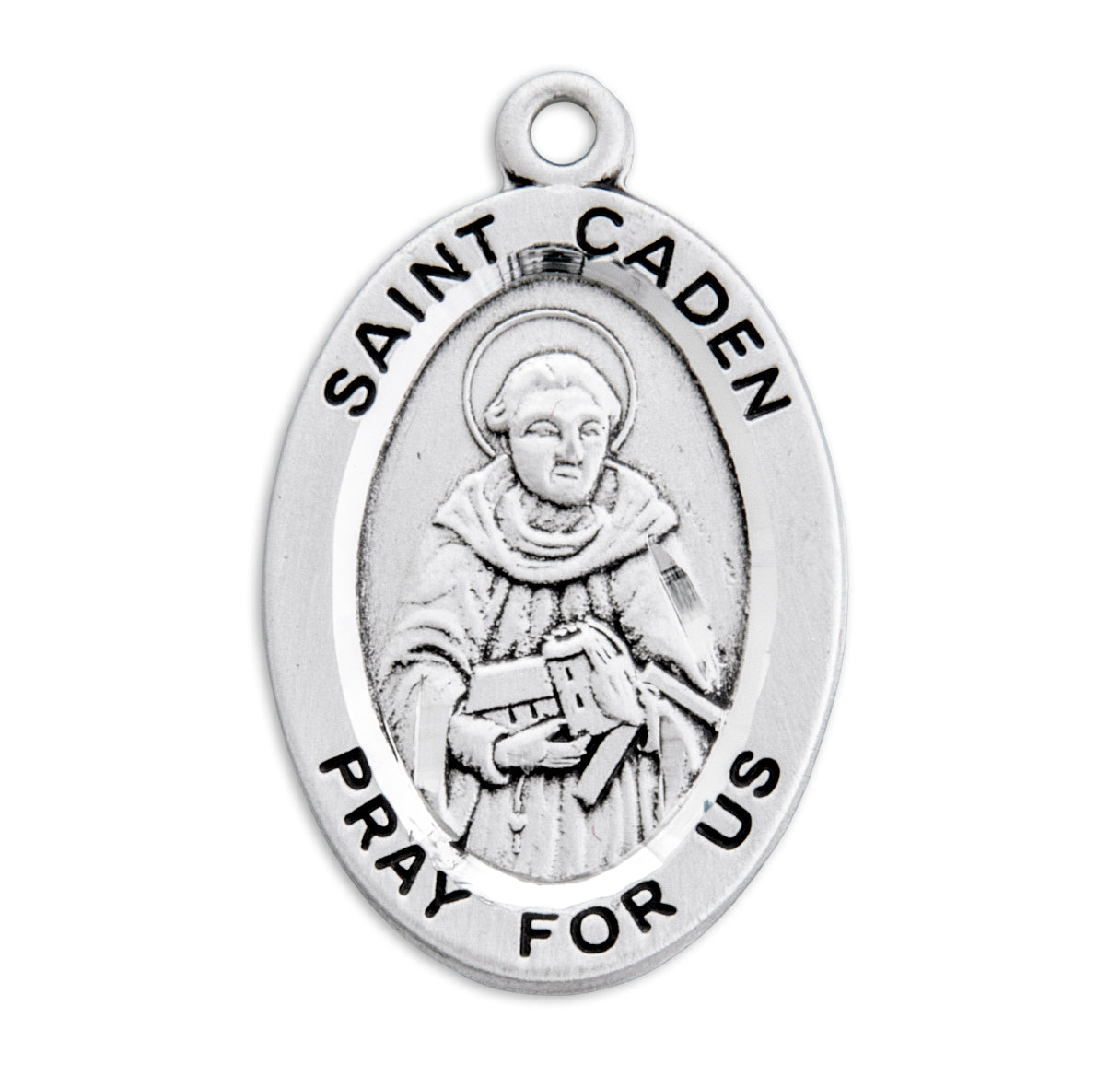 St. Caden Sterling Silver Medal Necklace