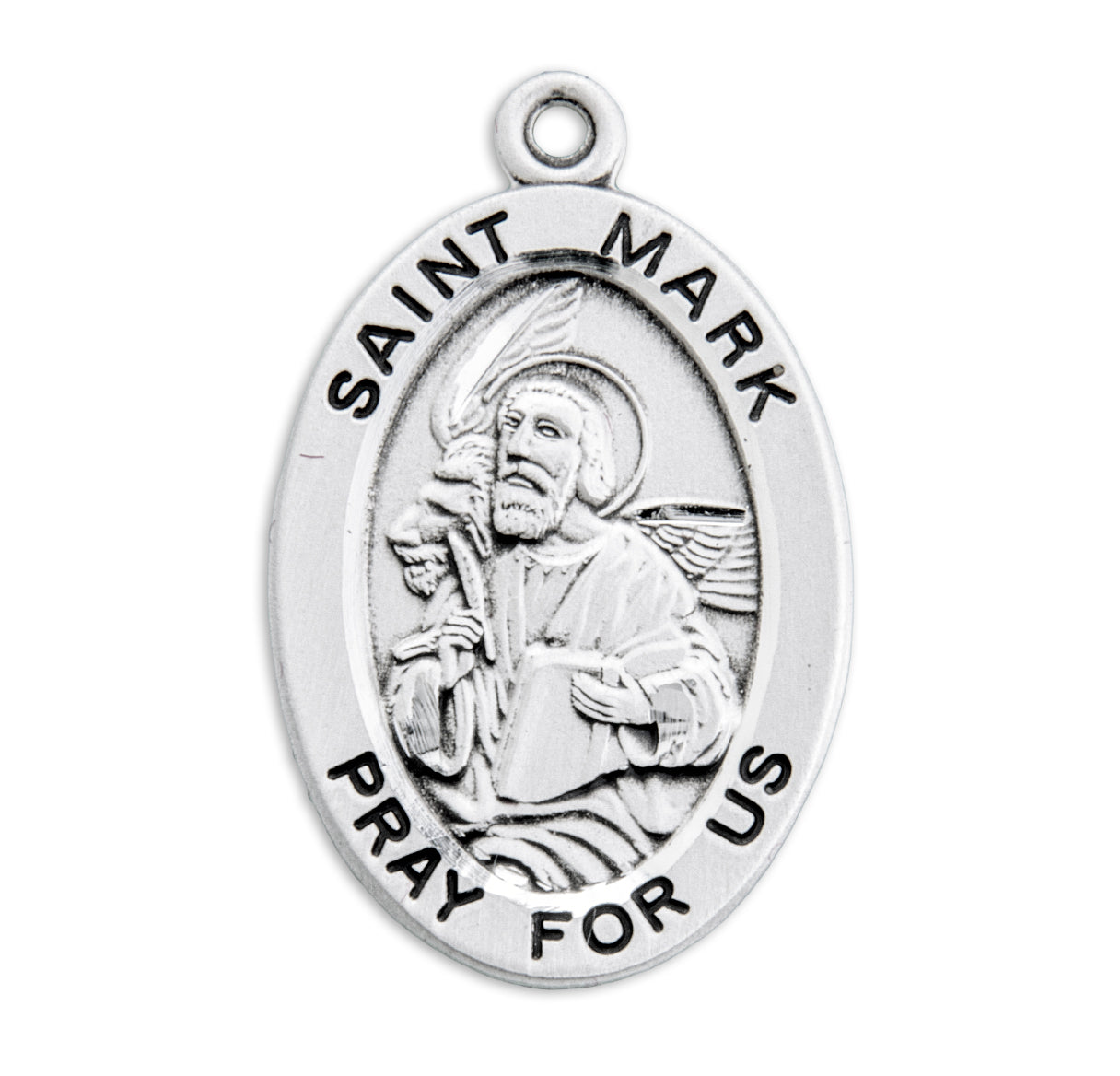 St. Mark Sterling Silver Medal Necklace