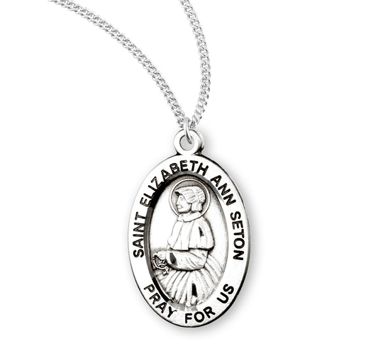 St. Elizabeth Sterling Silver Medal Necklace